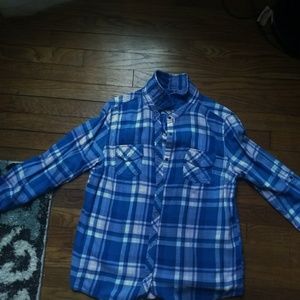 Pink,blue flannel